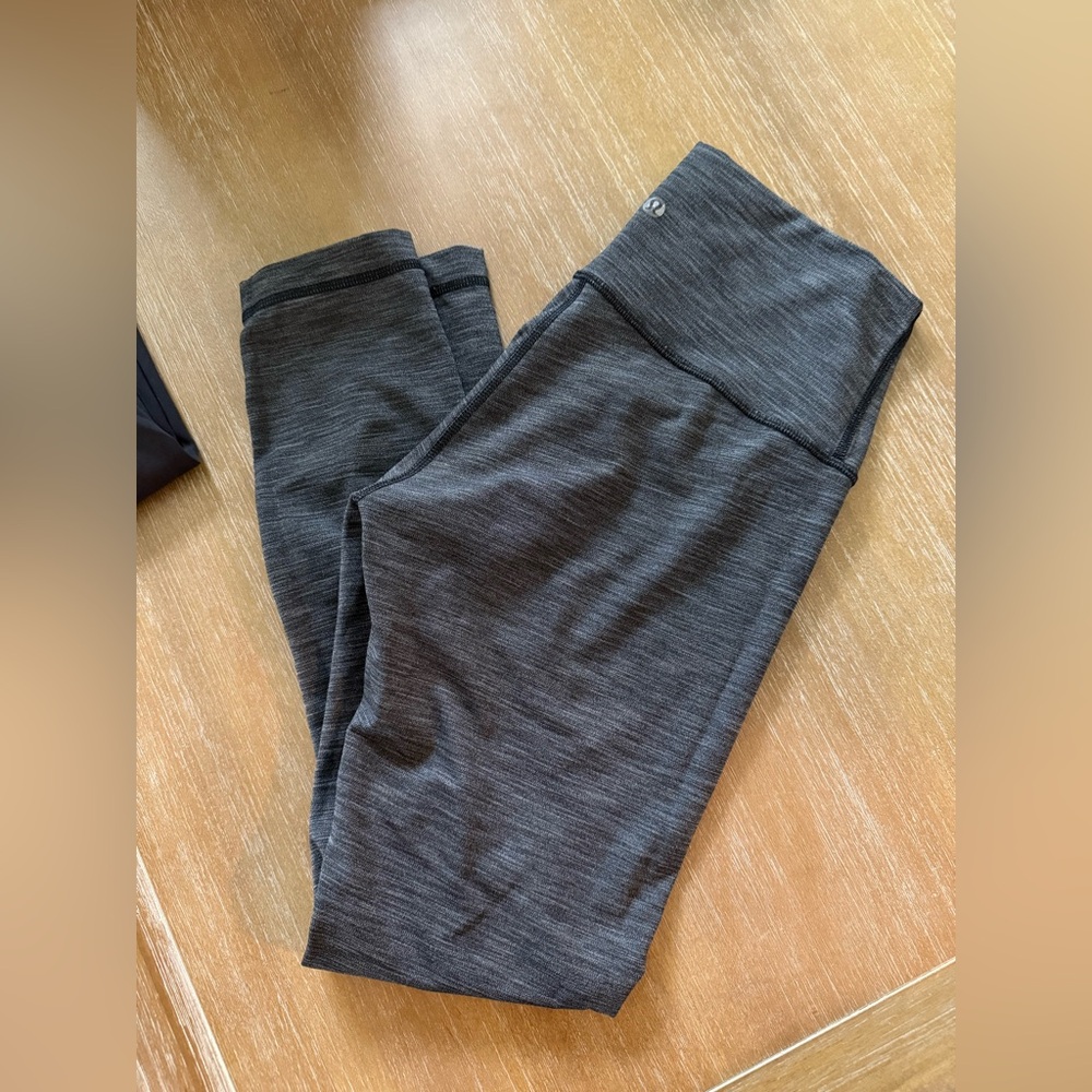 Lululemon heathered gray Athletic Leggings 6